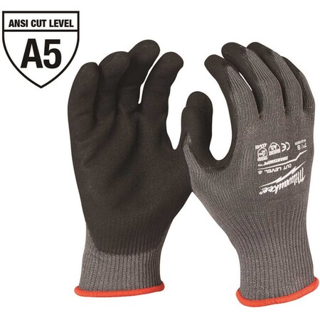 Milwaukee Tool X-Large Gray Nitrile Level 5 Cut Resistant Dipped Work Gloves 48-22-8953